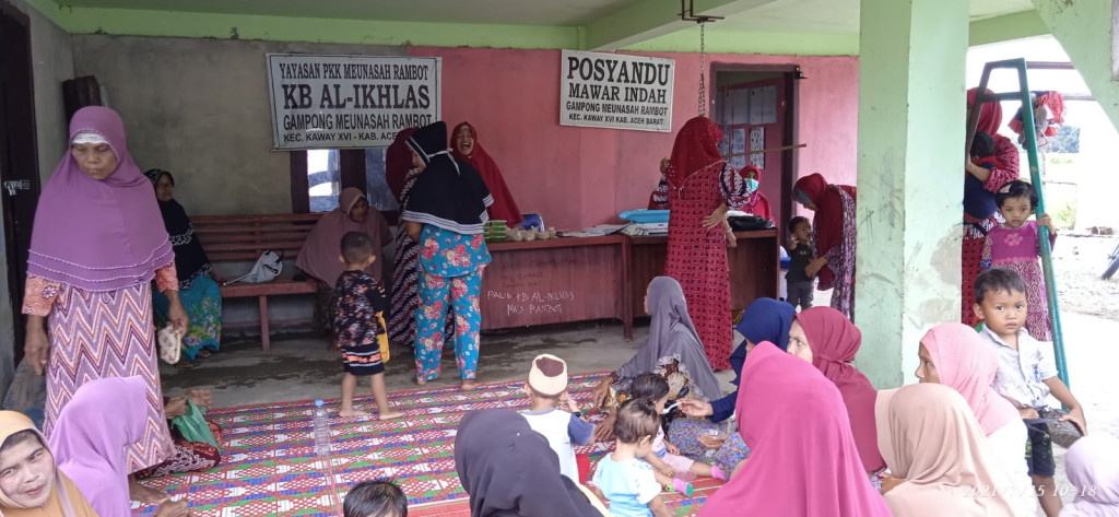 KEGIATAN POSYANDU GAMPONG MEUNASAH RAMBOT